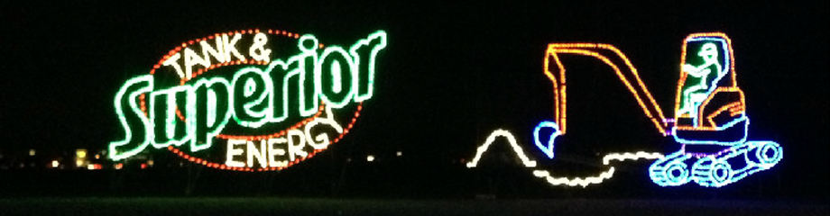Superior Tank & Energy Christmas lights